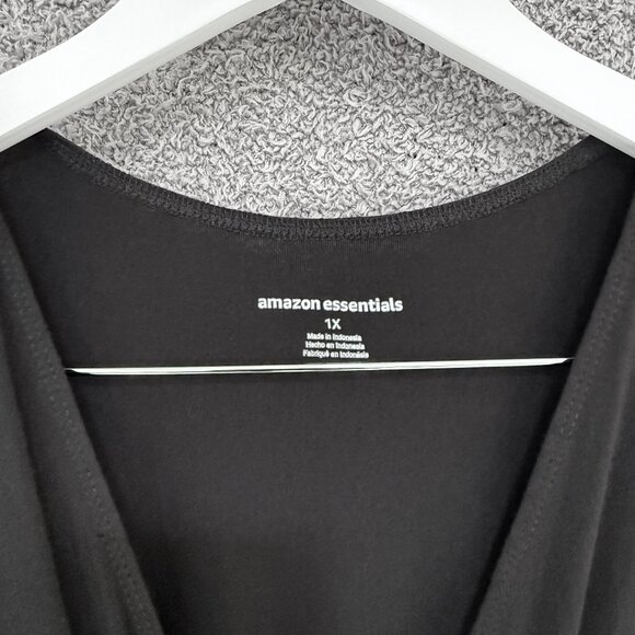 Amazon Essentials Black Surplice Dress 1X - Picture 10 of 11